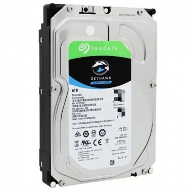 Жесткий диск HDD SATA Seagate 6000Gb (6Tb), ST6000VX0023, SkyHawk Surveillance, 5900 rpm, 256Mb buffer