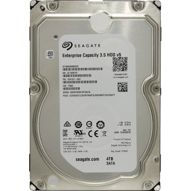 Жесткий диск HDD SATA Seagate 4000Gb (4Tb), ST4000VX000, Surveillance, 5900 rpm, 64Mb buffer